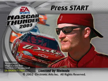 NASCAR Thunder 2003 screen shot title